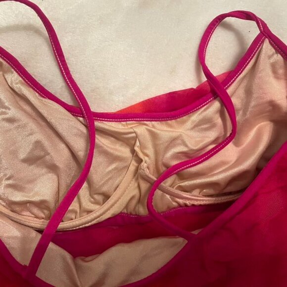 EUC Slim a Size Tummy Control Pink Tankini Size 12 - Picture 9 of 10